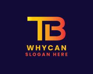 Technology Monogram Letter TB Logo