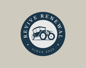Retro Restoration Car logo design