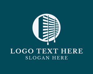 Window Blinds Home Decor Logo