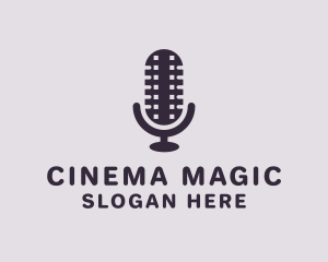 Film - Film Strip Microphone logo design