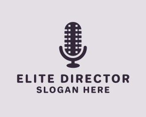 Director - Film Strip Microphone logo design