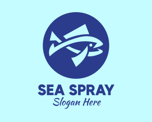 Blue Sail Fish logo design