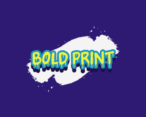 Statement - Spray Paint Graffiti logo design