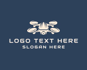 Rotor - Videographer Quadcopter Rotor logo design