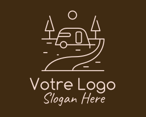 Beige - Camper Van Nature logo design