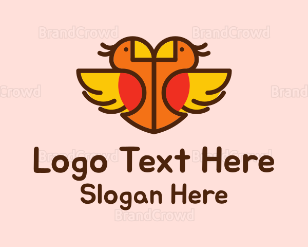 Lovely Twin Birds Logo