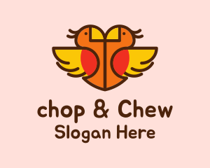 Love - Lovely Twin Birds logo design