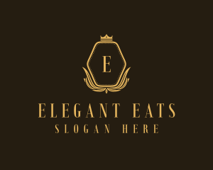 Elegant Monarch Crown logo design