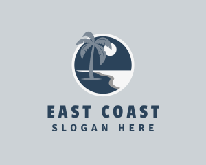 Island Beach Coast logo design