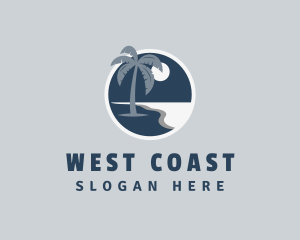 Island Beach Coast logo design