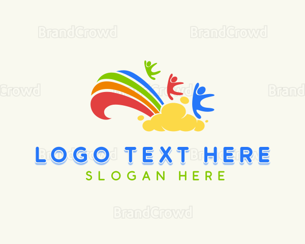 Creative Rainbow Kindergarten Logo