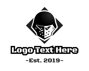 War - Hockey Mask Warrior logo design