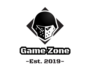 Hockey Mask Warrior logo design