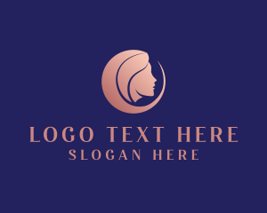 Dermatology - Pink Organic Lady logo design