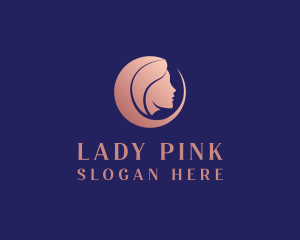 Pink Organic Lady  logo design