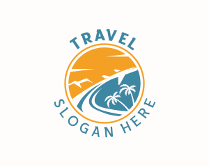 Travel Island Getaway logo design