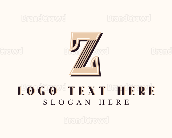 Stylish Retro Brand Letter Z Logo