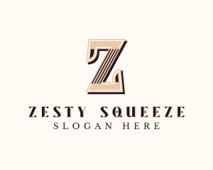 Stylish Retro Brand Letter Z logo design