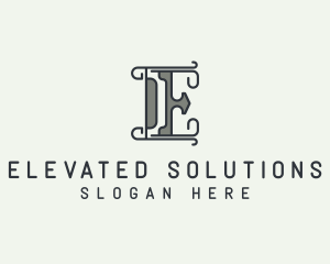 Modern Generic Company Letter E logo design