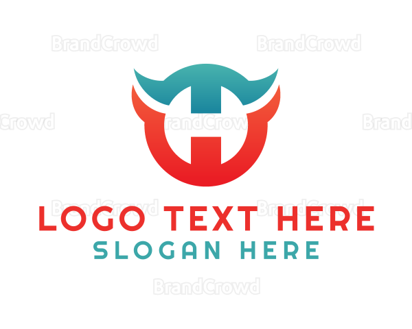 Evil Head Letter H Logo