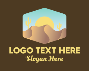 Environment - Sand Dune Desert logo design