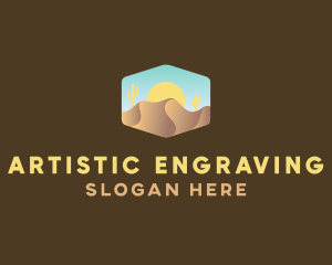 Sand Dune Desert  logo design