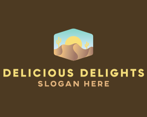 Sand Dune Desert  logo design