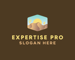 Sand Dune Desert  logo design