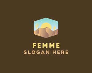 Sand Dune Desert  logo design