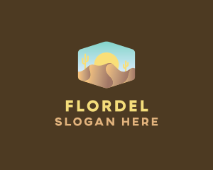 Sand Dune Desert  logo design