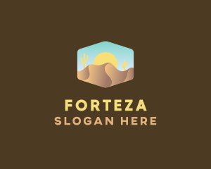 Sand Dune Desert  logo design