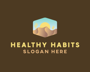 Sand Dune Desert  logo design