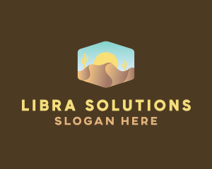 Sand Dune Desert  logo design