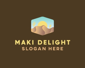 Sand Dune Desert  logo design