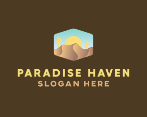 Sand Dune Desert  logo design