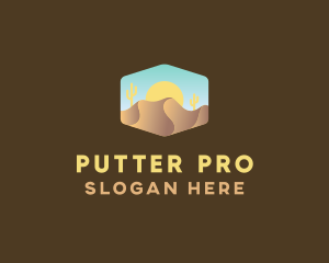 Sand Dune Desert  logo design