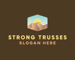 Sand Dune Desert  logo design