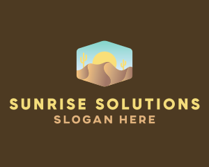 Sand Dune Desert  logo design