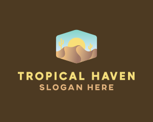 Sand Dune Desert  logo design