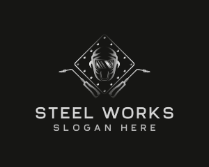 Steel Welder Maintenance logo design
