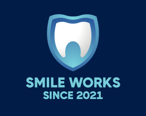 Dental Teeth Shield logo design