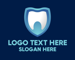 Dental Teeth Shield Logo