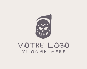 Villain - Death Skull Reaper logo design