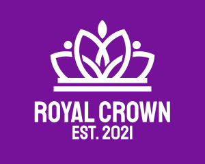 Lotus Flower Crown  logo design