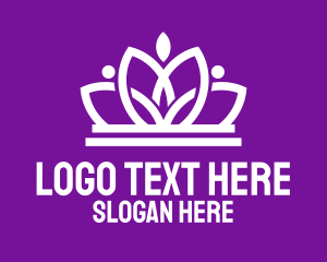 Lotus Flower Crown  Logo