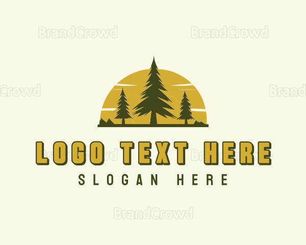 Forest Pine Tree Nature Logo