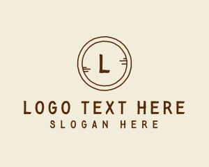 Glamping - Wood Rustic Button logo design