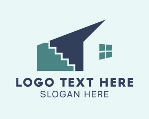Tiny Home - Stair House Renovation logo design