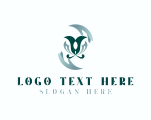 Hands - Floral Hand Wellness logo design