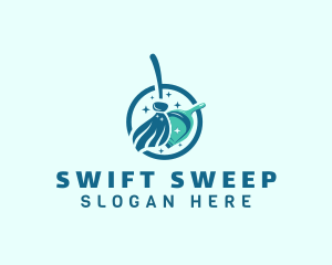 Clean Sweeping Broom logo design